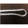 Image 3 : New Platinum-Plated 2.5 mm Princess-Cut Tennis Bracelet, Adjustable 7"-8".