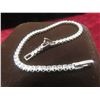 Image 5 : New Platinum-Plated 2.5 mm Princess-Cut Tennis Bracelet, Adjustable 7"-8".