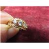 Image 7 : New 18K Gold-Plated Heart-Cut Cubic Zirconia Ring, Size 6.