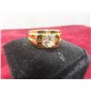 Image 4 : New 14K Gold-Plated 1.0 ct Cubic Zirconia Men’s Ring, Resizable.