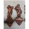 Image 6 : Coppercraft Decor Figures - Hunter, 13 1/4", and Wall Art
