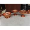 Image 5 : Copper Servingware - Pitcher, Candle Holders, Salt And Pepper, Butter Dish, And More.