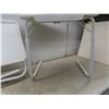 Image 7 : Folding Moon Chair And 2 Folding Adjustable Tables.
