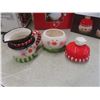 Image 6 : Assorted Christmas Decor - Musical Winter Globe, Snowman Cookie Jar, Welcome Sign, And Tote.