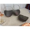 Image 9 : Copper Decor - Candle Holders, Napkin Holder, And Planters.