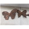 Image 6 : 4 Coppercraft Mirrors With Candle-Holder Wall Art (Butterflies And Hummingbirds) And 3 Hand Towel