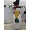 Image 2 : Snowman Blow Mold With Light, 40" Tall.