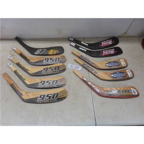 10 New Right-Handed Hockey-Stick Blades.