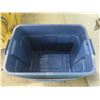 Image 2 : 9 Rubbermaid Totes Without Lids - Various Sizes.