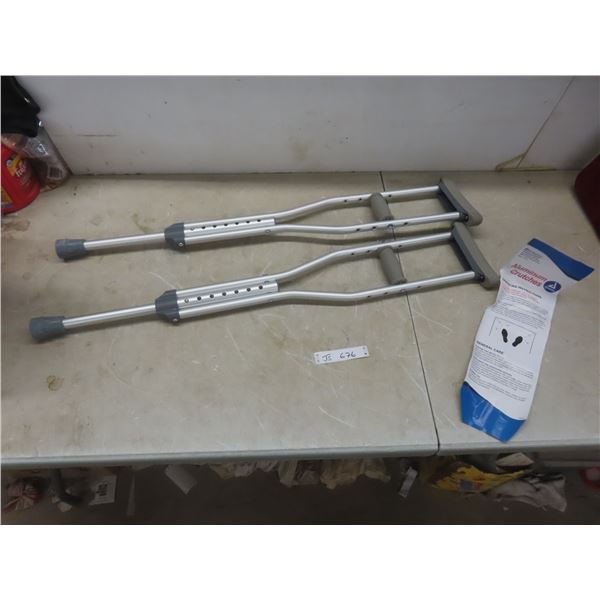 Kids’ Aluminum Adjustable Crutches - New or Store Return