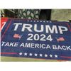 Image 2 : 4 Trump Flags - 2 Red And 2 Blue, 3 Ft x 5 Ft.