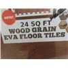 Image 5 : New Wood-Grain EVA Floor Tiles, 24 Square Feet