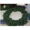 Image 2 : 2 Extra-Large Christmas Wreaths With Lights, 36" Diameter.