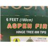 Image 2 : 6 Ft Aspen Fir Hinged Christmas Tree, 888 Tips.