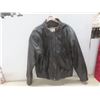 Image 1 : Club International Leather Coat, Size Medium.