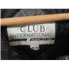 Image 2 : Club International Leather Coat, Size Medium.