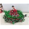 Image 15 : Assorted Christmas Decorations - Wreaths, Stockings, Garland Lights, Tree Ornaments, And Shelf