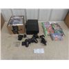 Image 1 : PlayStation 2 Console With Controller, 2 Memory Cards, And Assorted Games.