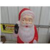 Image 4 : Vintage Santa Blow Mold With Light, 33" Tall.