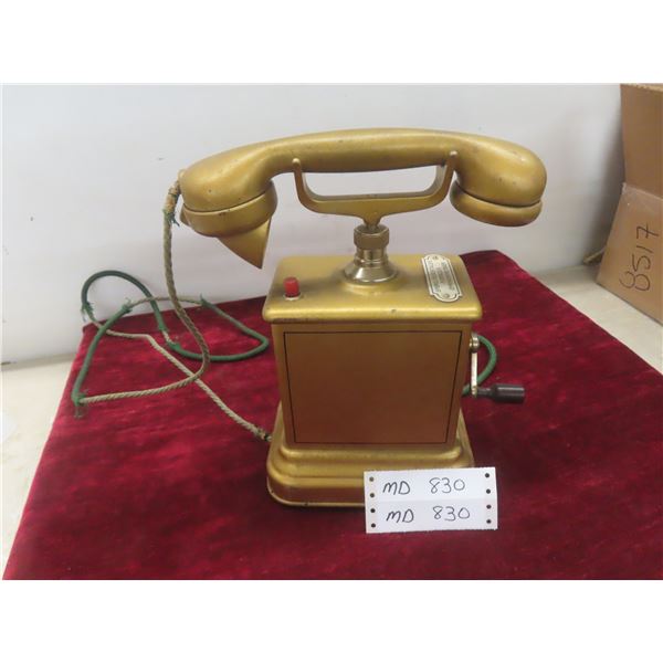 Rare Antique Telephone with Crank