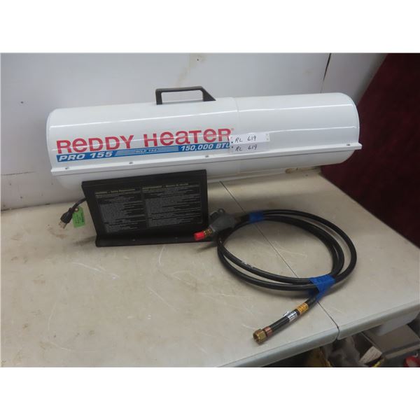 Reddy Heater Pro155 Propane Heater, 150,000 BTUs, With Propane Hose.