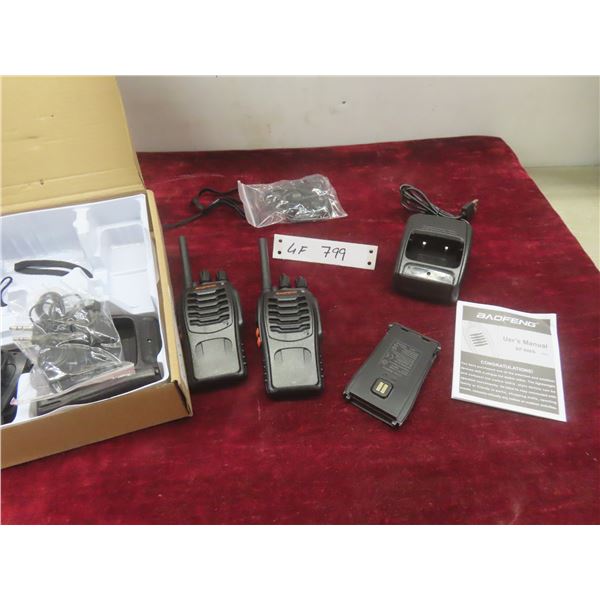 Baofeng Kids Walkie-Talkie Kit With 2 Chargers, 2 Batteries, And Earpiece - New or Store Return