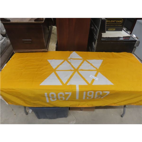 1867-1967 Centennial Flag, 74" x 44".
