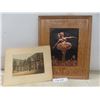Image 1 : Copper Craft Style Framed Ballerina 18" x 15"; And Artwork Depicting Palais De Justice In France