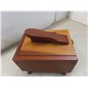 Image 11 : Esquire Redwood Shoe-Shine Box With Accessories.