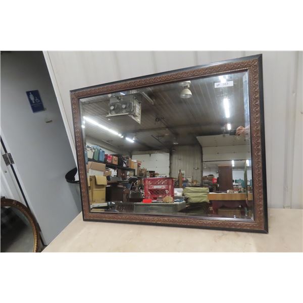 Framed Bevelled Mirror 35'' x 44'' 