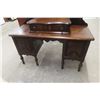 Image 6 : Antique Vanity Dresser 68'' x 17'' x 40'' with Chair 