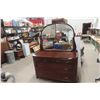 Antique Dresser 33'' x 23'' x 54'' with a Large Mirror 44'' x 36'' 
