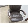 Image 3 : Executive Swivel/Rolling Office Chair, Leather/Leather Style 