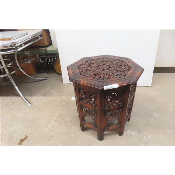 Heavily Carved Stand 22'' High x 22'' Diameter 