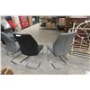Image 5 : 6 Leather/Leather Style Dining Room Chairs, Matching in 2 