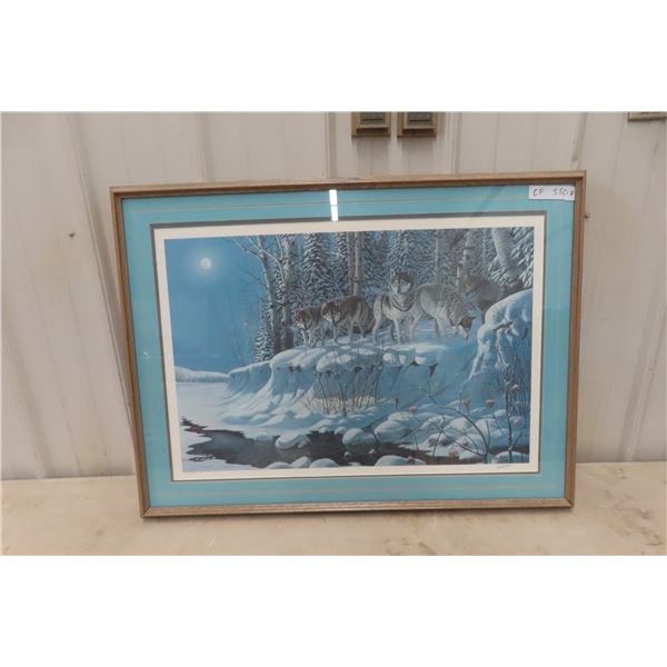 Terry McLean Hand Signed Framed Print 65/500 , 34'' x 25'' 