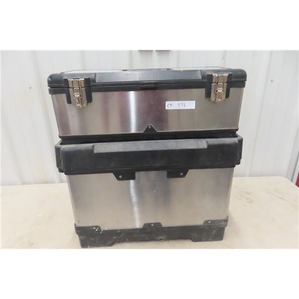 Rolling Stainless Tool Box 24'' x 23'' x 10'' 