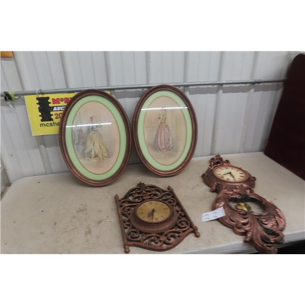 Copper Craft: 2 Clocks, 2 Pictures 16'' x 22'' 