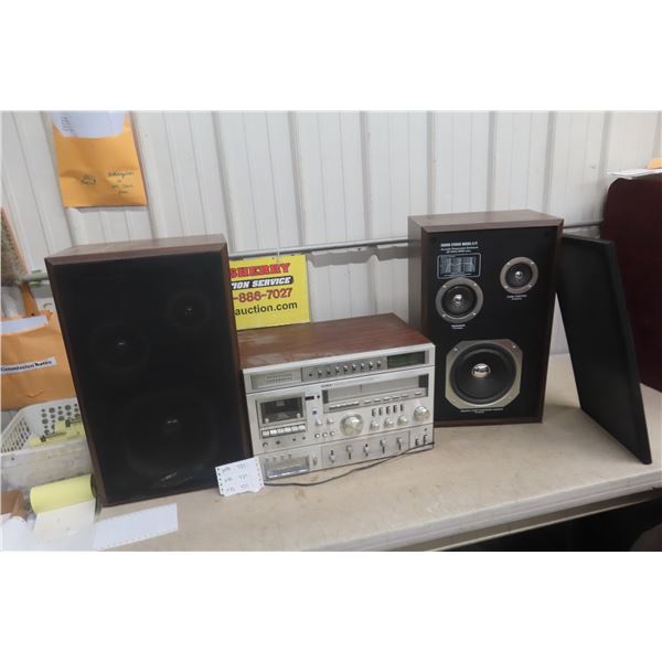 Yorx AM/FM, Cassette Recorder, 8 Track Player, Programmable