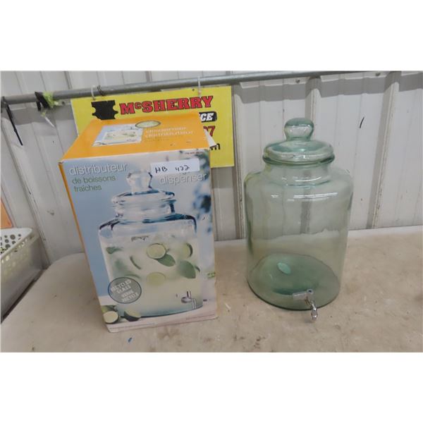Glass 3gal Beverage Dispenser 