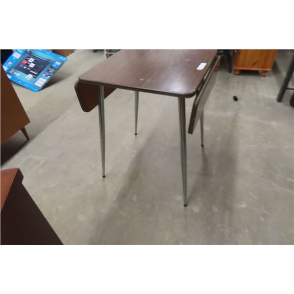 Drop Leaf Chrome Leg Kitchen Table (Extended Size) 29'' x 36'' x 24'' 
