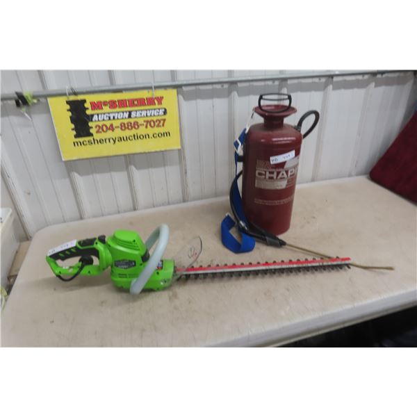 Bottle Sprayer, Greenworks Electric Hedger 22'' 