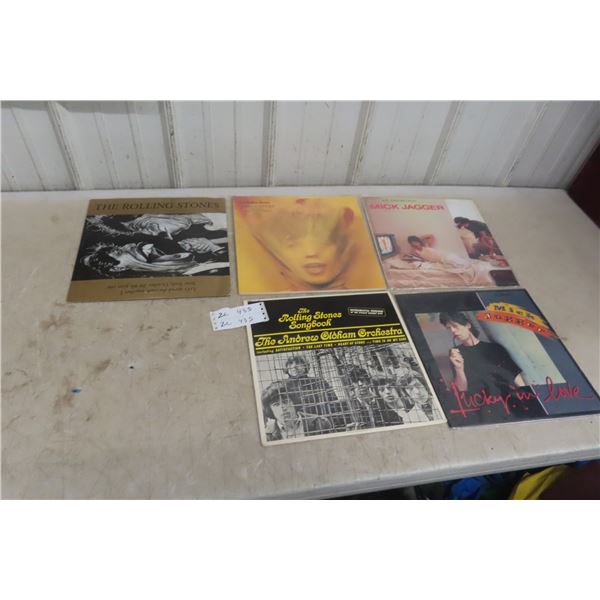 5 Rolling Stones and Mick Jagger Records 