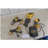 4 Dewalt Cordless Tools & 1 Charger : Drill, Reciprocating Saw, 
