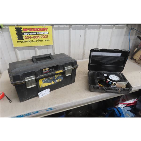A/C Gauge Pressure Kit, Stanley Fat Max Tool Box 