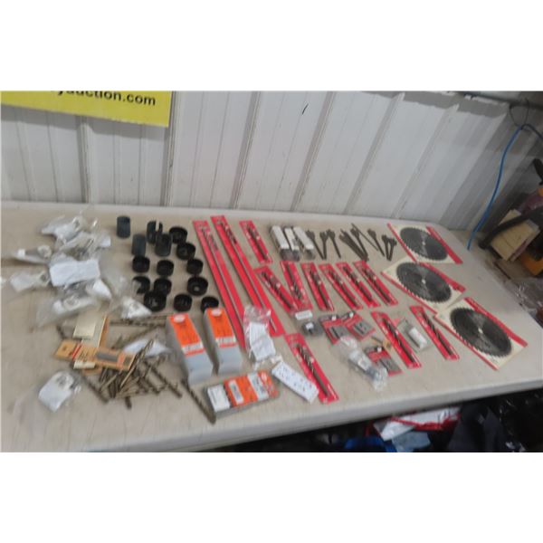 New Quantity of Drill Bits, Hole Saw, Circular Saw Blades, 