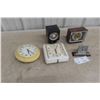 Vintage Clocks, Alarm Clocks : Bulova, Renown, Panasonic, 