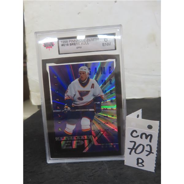 Graded Brett Hull Epix Game Trading Card