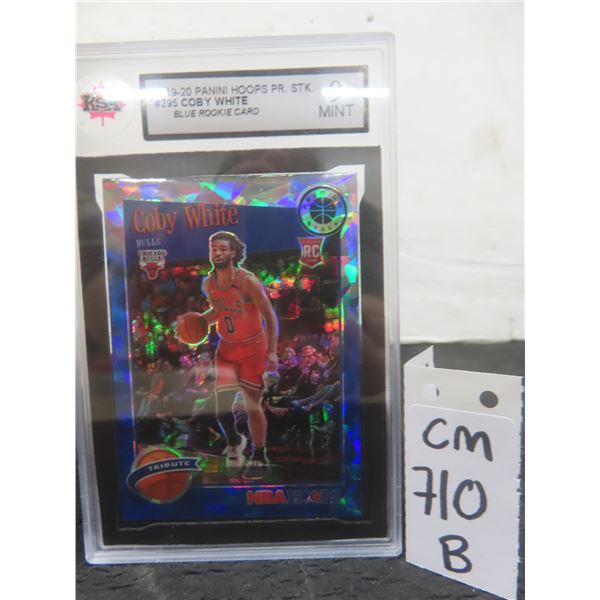 Graded Colby White Blue Rookie Trading Card