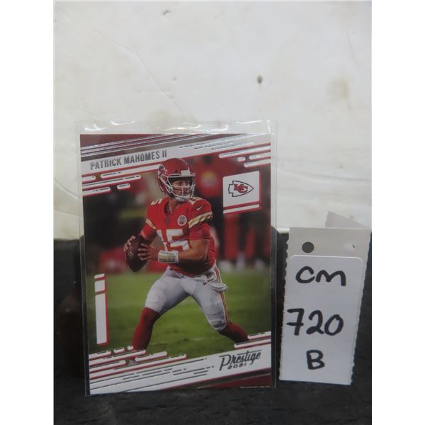 Patrick Mahomes Kansas City Chiefs Football Trading Card